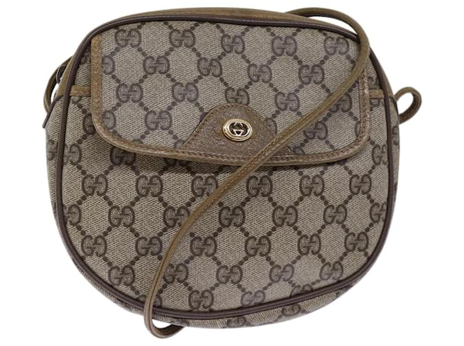 GUCCI GG Supreme Shoulder Bag PVC Beige 56 02 600 Auth yk12077 Cloth  ref.1373013