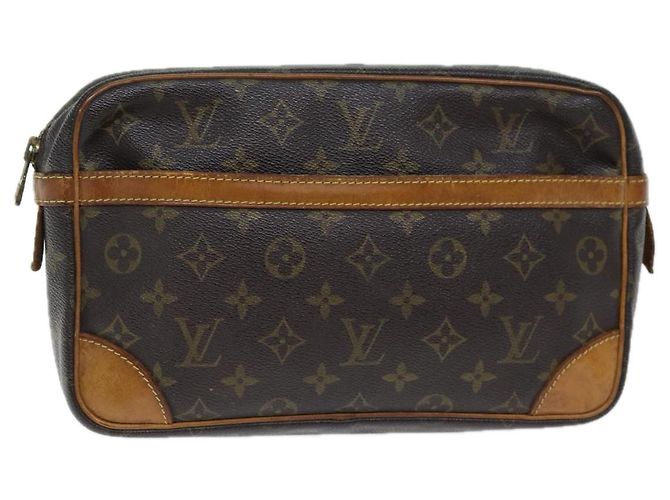 LOUIS VUITTON Monogramm Compiegne 28 Clutch M51845 LV Auth 73420