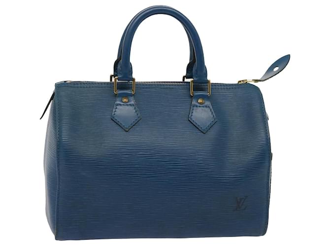 LOUIS VUITTON Epi Speedy 25 Hand Bag Toledo Blue M43015 LV Auth 72987 Leather  ref.1373064