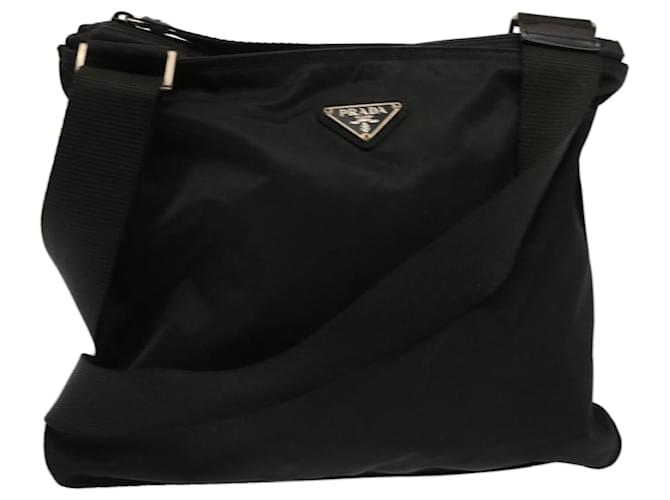 PRADA Shoulder Bag Nylon Black Auth 73336  ref.1373073
