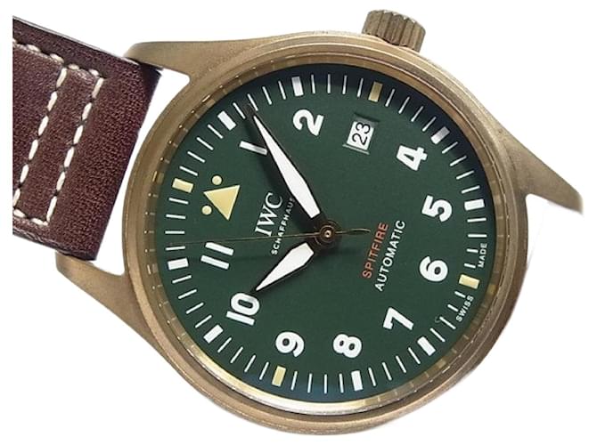 Montre d'aviateur IWC Automatique Spitfire bronze IW326802 Homme Titane Argenté  ref.1373116