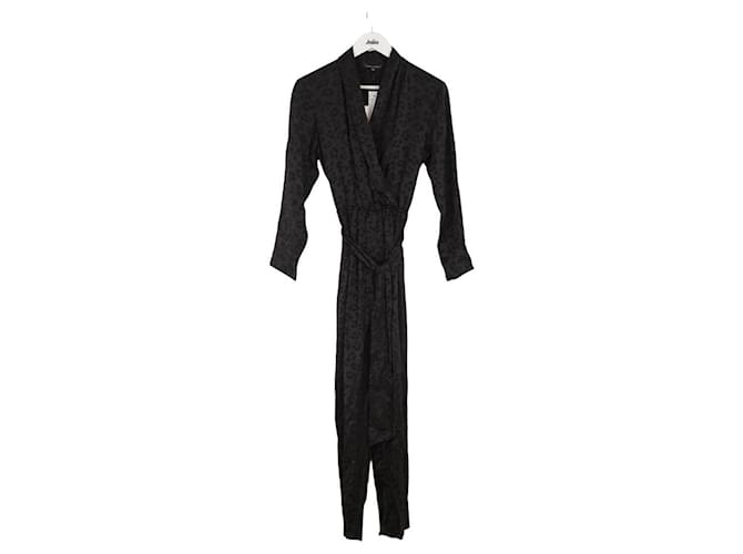 Tara Jarmon Schwarzer Overall Polyester  ref.1373121