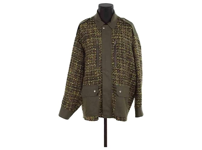The Kooples Cotton jacket Khaki  ref.1373133