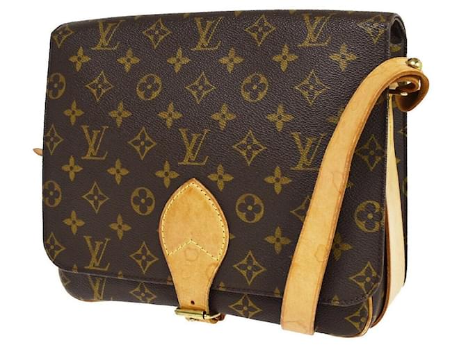 Louis Vuitton Cartouchiere Brown Cloth  ref.1373246