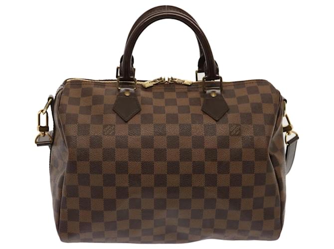 Louis Vuitton Speedy Brown Cloth  ref.1373292