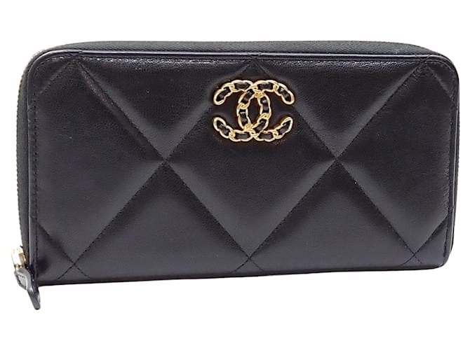 Chanel Chanel 19 Black Leather  ref.1373366