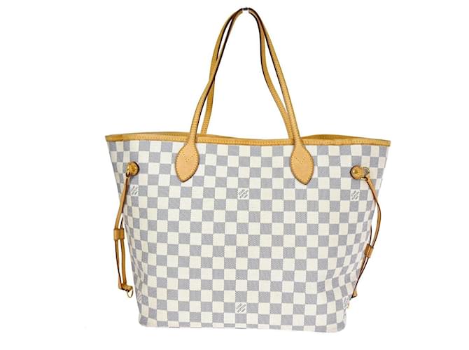 Louis Vuitton Neverfull MM White Cloth  ref.1373386