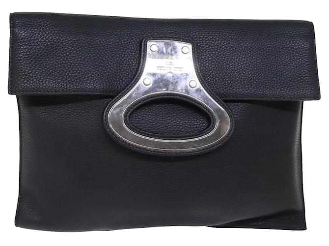 Louis Vuitton Pochette Black Leather  ref.1373459