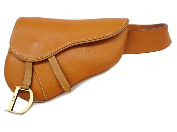 Dior Saddle Brown Leather  ref.1373508