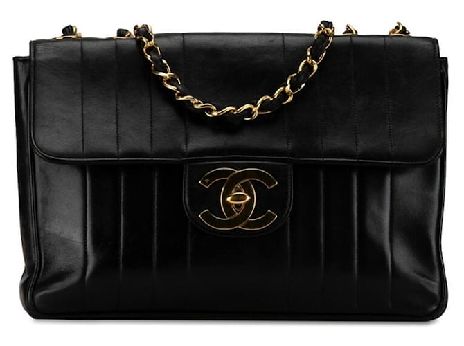 Chanel Coco Mark Black Leather  ref.1373520
