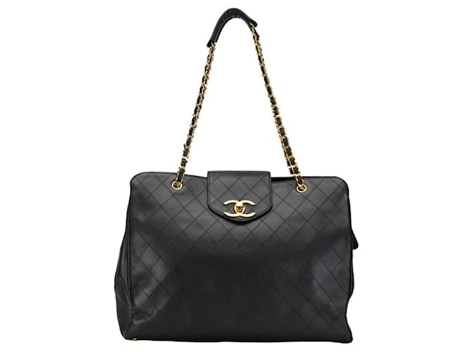 Chanel COCO Mark Cuir Noir  ref.1373527