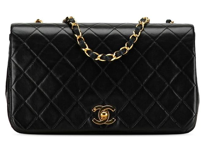 Première Chanel Premiere Mini Preto Couro  ref.1373529