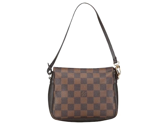 Louis Vuitton Trousse makeup Brown Cloth  ref.1373606