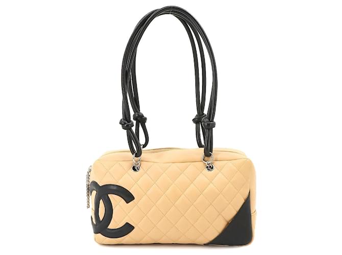 Chanel Cambon Beige Leather  ref.1373616