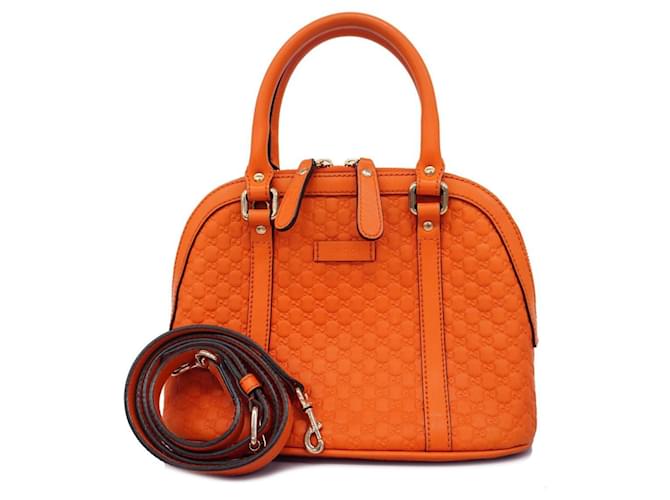 Gucci Micro guccissima Orange Leather  ref.1373763