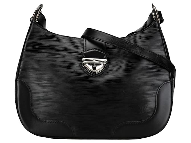 Louis Vuitton Bagatelle Black Leather  ref.1373796