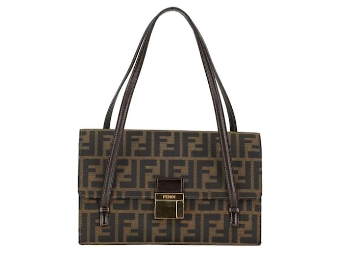 Fendi Zucca Brown Cloth  ref.1373866