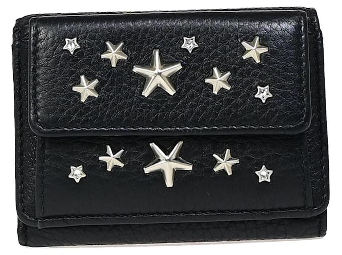 Jimmy Choo Star studs Black Leather  ref.1373927