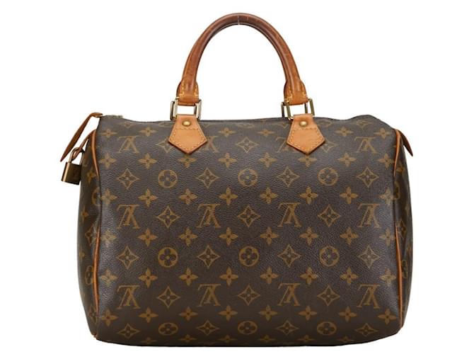 Louis Vuitton Speedy 30 Brown Cloth  ref.1373941