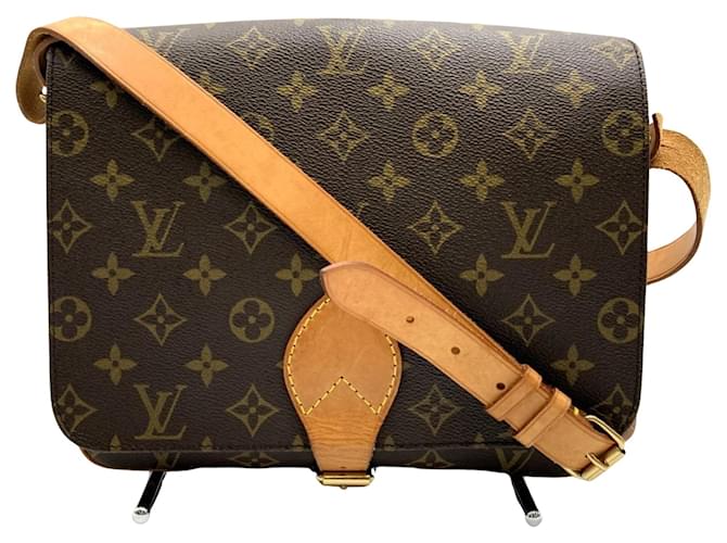 Louis Vuitton Cartouchière 26 Brown Cloth  ref.1373949