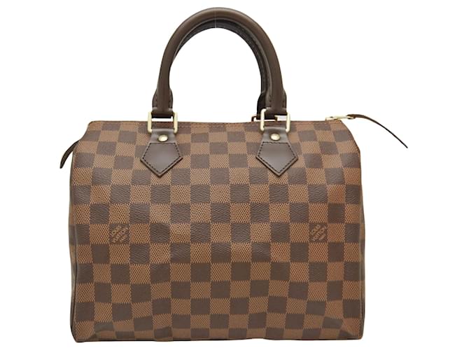Louis Vuitton Speedy 25 Brown Cloth  ref.1373958