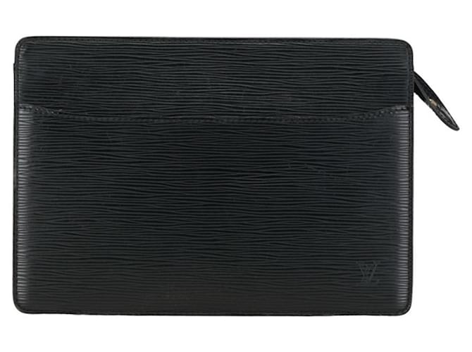 Louis Vuitton Pochette Homme Black Leather  ref.1373972