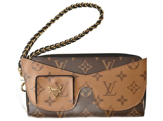 Louis Vuitton Zippy Brown Cloth  ref.1373987