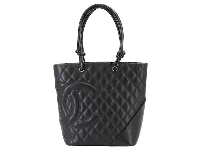 Chanel Cambon Black Leather  ref.1374009