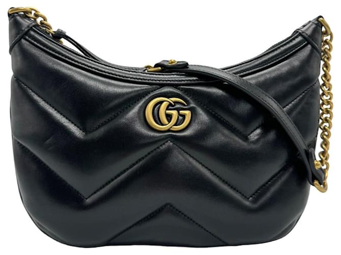 Gucci GG Marmont Black Leather  ref.1374020