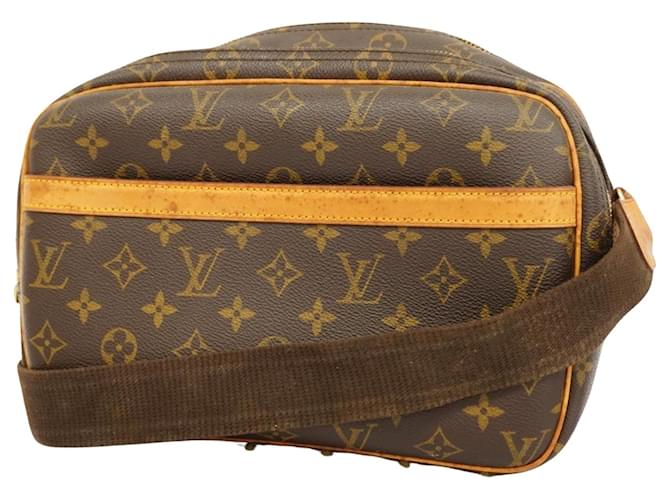 Louis Vuitton Reporter pm Brown Cloth  ref.1374057