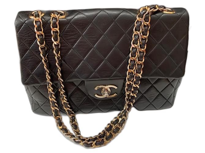 Chanel Timeless jumbo Black Leather  ref.1374101