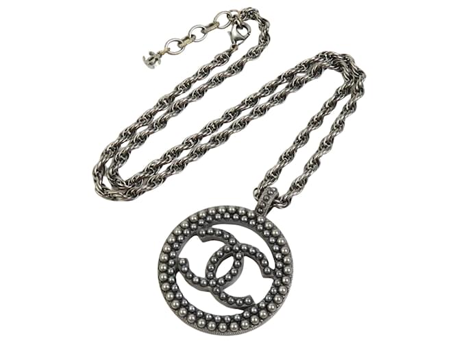 Chanel COCO Mark Plata Metal  ref.1374113