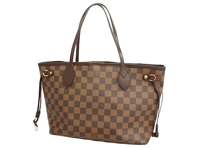 Louis Vuitton Neverfull PM Marrone Tela  ref.1374116