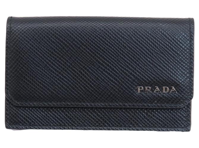 Prada Saffiano Schwarz Leder  ref.1374148