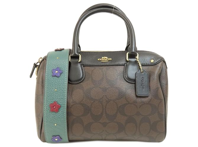 Coach Signature Brown Cloth  ref.1374188