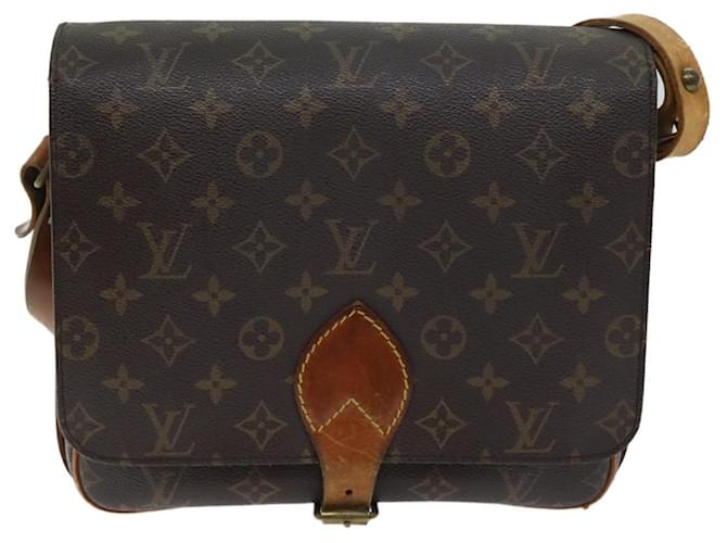 Louis Vuitton Cartouchiere Brown Cloth  ref.1374212