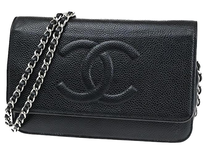 Classique Chanel COCO Mark Cuir Noir  ref.1374230