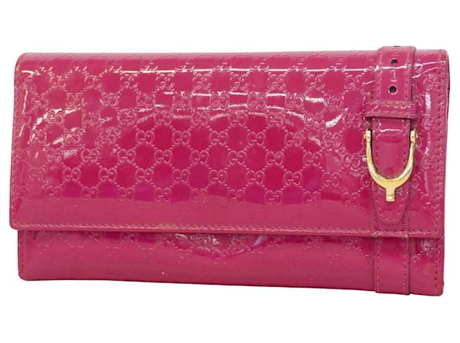 Gucci Micro Guccissima Rosa Charol  ref.1374272