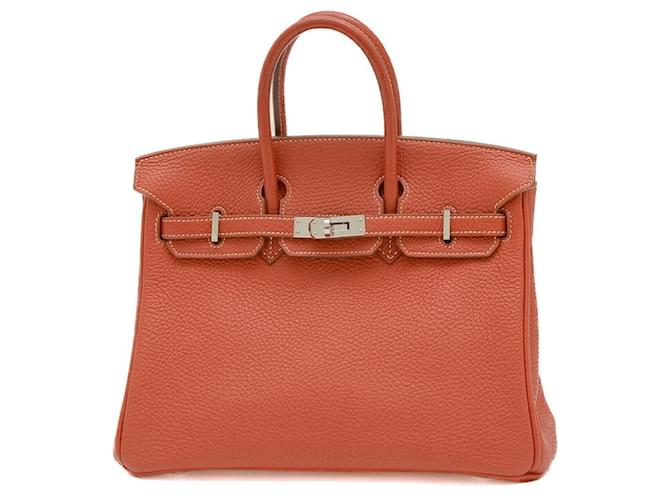 Hermès Birkin 25 Orange Leather  ref.1374293