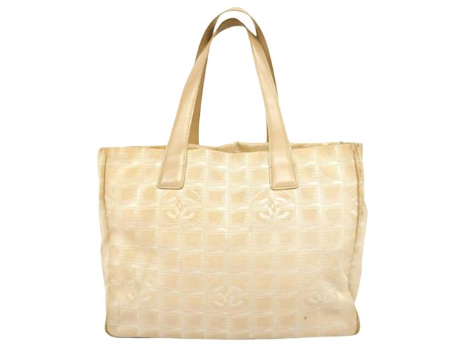 Linea di viaggio Chanel Beige Tela  ref.1374339