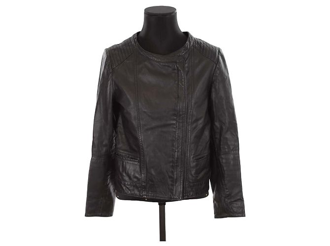 Swildens Lederjacke Schwarz