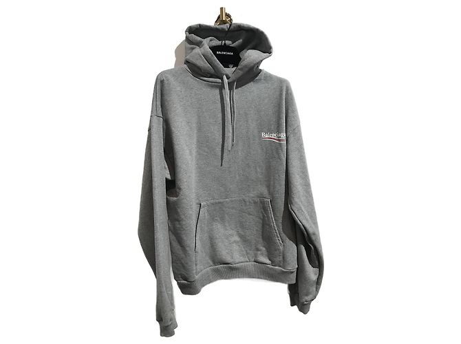 BALENCIAGA Strickwaren T.International XL Baumwolle Grau