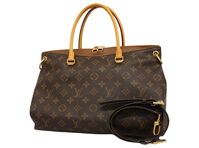 Louis Vuitton Pallas Marrom Lona  ref.1374469