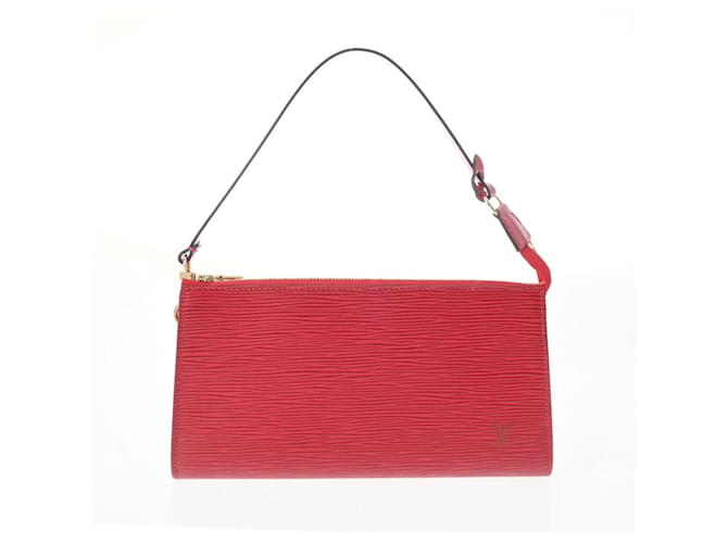 Louis Vuitton Pochette accessoires Red Leather  ref.1374474