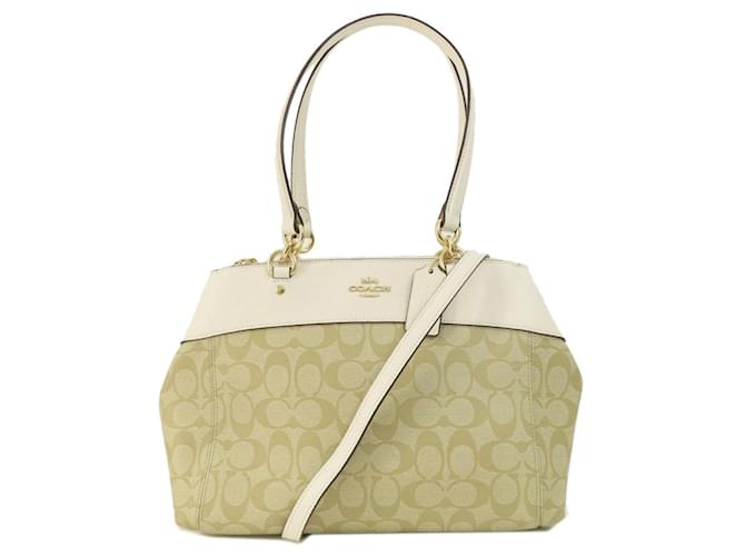 Coach Signature de l'entraîneur Toile Beige  ref.1374475