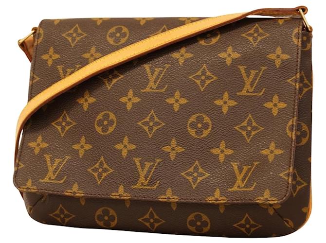 Louis Vuitton Musette Tango Braun Leinwand  ref.1374495