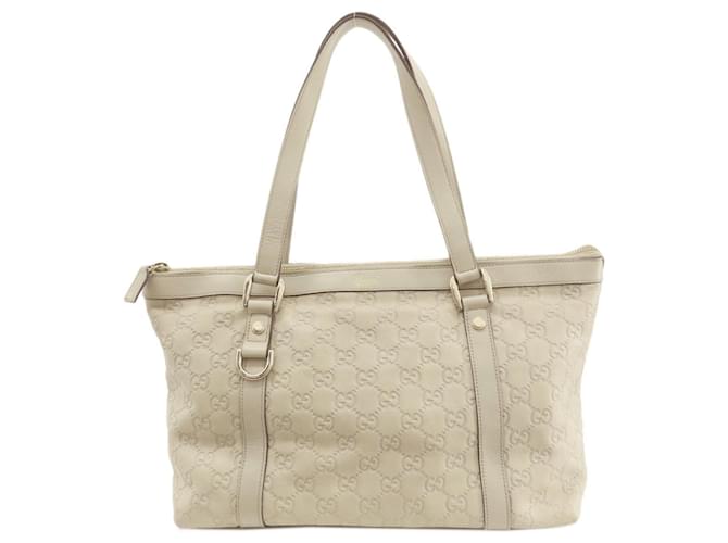 Gucci GG Canvas Weiß Leder  ref.1374506