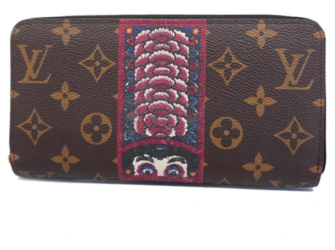 Louis Vuitton Portefeuille zippy Brown Cloth  ref.1374531