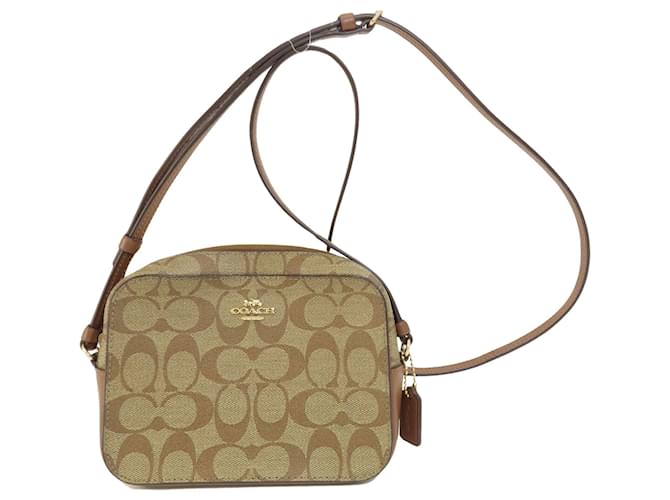 Coach Cámara de entrenador Beige Lienzo  ref.1374562