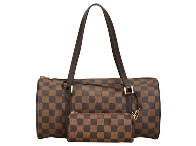 Papillon Louis Vuitton Papillón 30 Castaño Lienzo  ref.1374569